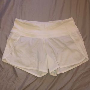 White Lululemon Shorts - Size 2